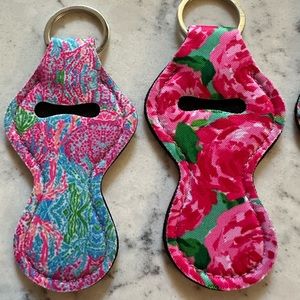Chapstick/key chain holders